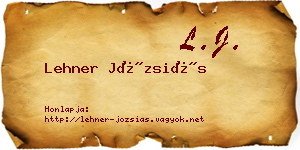 Lehner Józsiás névjegykártya